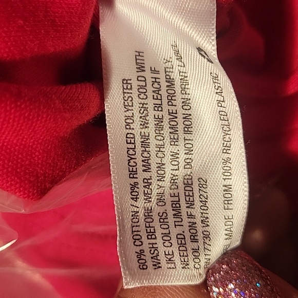 Cat & Jack Red 2 Button-up Short Sleeve  Red Shirt, Size: XS (4/5), NWT - Picture 7 of 7